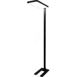 LUXULA LX700190 - Lámpara de pie LED para oficina, arriba/abajo, negra