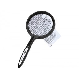 Lupa q-connect cristal bifocal 62 mm mango curvo