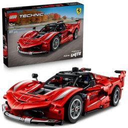 Maqueta LEGO Technic Ferrari FXX K 897 piezas Puertas mariposa Motor V12 STEM Rojo