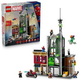 Set Lego Marvel Spider-Man vs Oscorp 808 piezas 8 minifiguras Edificios Urbanos