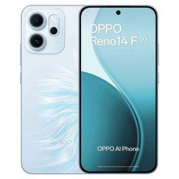 Smartphone OPPO Reno14 F 5G 8GB 256GB 6.57" AMOLED 50MP IP69 Carga Rápida 45W Opal Blue