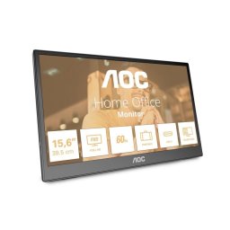 Monitor AOC T2 16T3EA 15.6" Full HD 60Hz IPS USB-C Autopivot Flicker-Free VESA