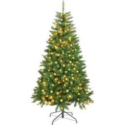 Mobili Rebecca Árbol de navidad con 400 luces led de pvc verde alt. 210 cm