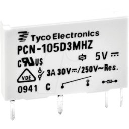 TE CONNECTIVITY PCN124D3MHZ - Relé de potencia OEG Slimline, 24 V CC, 3 A
