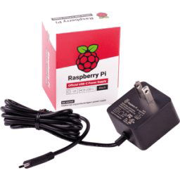 RASPBERRY PI RPI PS 15W BK US - Fuente de alimentación Pi 4 USB-C de frambuesa - enchufe para
