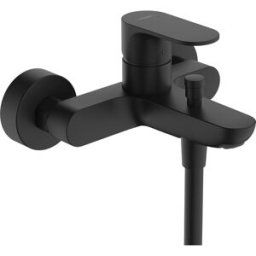 Hansgrohe Grifo monomando para bañera o ducha Rebris S . Negro mate