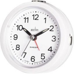 Acctim Reloj despertador redondo Elana . Blanco