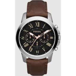 Fossil Reloj de hombre FS4813 Grant. Negro