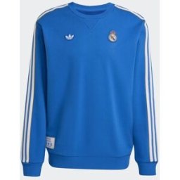 Adidas Sudadera de hombre Real Madrid CF Terrace Icons Originals. Azul M