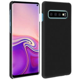 Avizar Soft Touch Funda Rígida Negra Mate para Samsung Galaxy S10