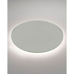 Ledimex Espejo de baño redondo de luz cálida Oporto C . Gris 80 cm