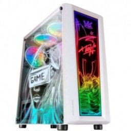 Caja Gaming Semitorre Mars Gaming Artistica MC-ART - Blanca - Inside-Pc