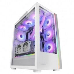 Caja PC Gaming - Torre E-ATX - Mars Gaming MCULTRA - ARGB - Blanca - Inside-Pc