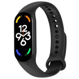 OcioDual Correa Silicona Suave Flexible Negra Xiaomi Mi Band 5/6/7/Amazfit 5