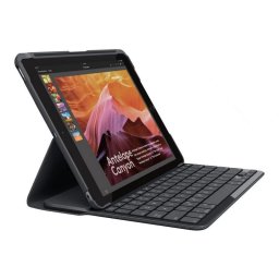 Logitech Slim Folio Funda con Teclado Bluetooth Negro para iPad 2017/2018