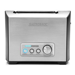 Tostadora Gastroback Design Pro 2S 2 Ranuras Largas 950 W 9 Niveles Negra/Inox