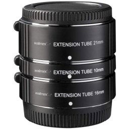 Walimex Pro Juego de Anillos Extensores Macro para Micro Cuatro Tercios