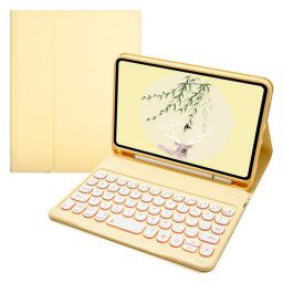 Royal Bailey TS006D Funda con Teclado Bluetooth Inglés QWERTY USA para iPad Mini 6 Amarilla
