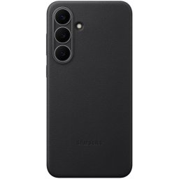 Samsung Funda Kindsuit de Cuero Vegano Negro para Galaxy S25 FE