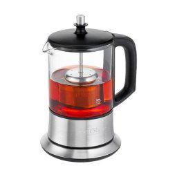 Hervidor de agua ProfiCook 501165 Black 0.5L Acero inoxidable Vidrio Temperatura regulable