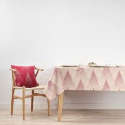 Muare Home Mantel navidad antimanchas algodón arboles multicolor 270x170cm