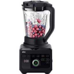 Braun Batidora de vaso PowerBlend 9 JB9040BK con 18 programas de ajuste de textura. Negro