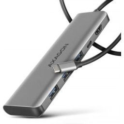 AXAGON HUB USB-C HMC-5H USB-C 3.2 Gen 1 hub, 3x USB-A, 4K HDMI, PD 100W
