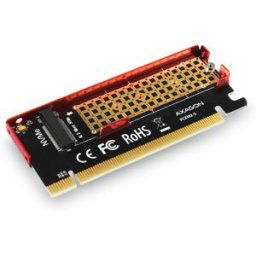 AXAGON Adaptador PCEM2-N PCIe-3.0-x16, 1x M.2/NVMe/SSD con disipador pasivo