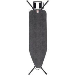 Brabantia Tabla de planchar 124 x 38 cm Denim Black . Negro
