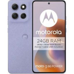 Motorola Moto g86 power 5G 8GB + 512GB móvil libre. Morado 512 GB + 8 GB RAM