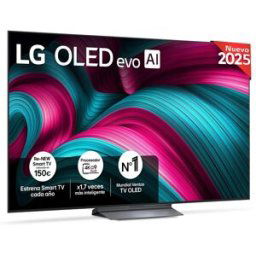 LG TV OLED evo AI C5 164cm (65') OLED65C56LB, Smart TV 4K (Reacondicionado Grado A). Negro