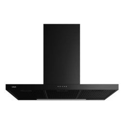 Campana extractora Teka DSH 986 BK 90cm 586m³/h 4 velocidades LED Negro Inoxidable