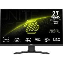 Monitor MSI MAG 275CQF E18 27" WQHD 180Hz Curvo Rapid VA HDR Adaptive-Sync Sin Marco