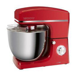 Amasadora Clatronic KM 3765 10L 1500W 8 velocidades acero inoxidable rojo