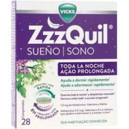 Vicks ZzzQuil Sueño de Acción Prolongada x28 Tabletas
