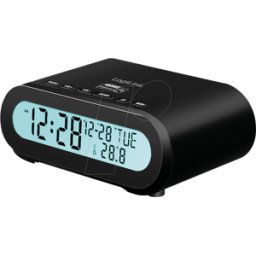 LOGILINK SC0121 - Radio reloj, digital, negro
