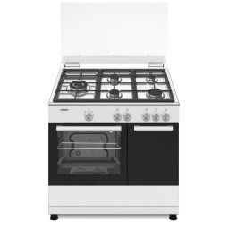 Corberó CCSF5GB922W Cocina de Gas 5 Fuegos + Horno Blanca