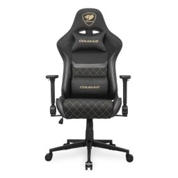 Silla gaming COUGAR Armor One V2 Gold F 120kg tela respaldo reclinable reposabrazos 4D negra oro