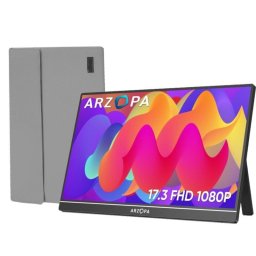 Monitor ARZOPA 17.3" FullHD 1080P 60Hz IPS HDR Altavoces Ultra Delgado