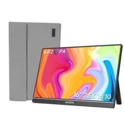 Monitor ARZOPA 16" 2.5K 60Hz IPS Portable HDR 120% sRGB Altavoces USB-C HDMI