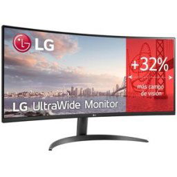 LG Monitor PC Curvo 86,42 cm (34') Ultrawide 34WR50QK-B, 100 Hz, UWQHD, 21:9. Negro