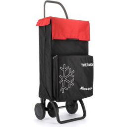 Rolser Carro de la compra Termo Fresh MF 4 Ruedas . Negro / Rojo