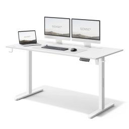 SENSE7 Nojo Escritorio Regulable Eléctrica con Motor 140x70 Blanco