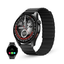 Ksix Horizon Smartwatch, Gps, Pantalla Amoled 1.43", Autonomía 10 Días, Brújula Digital, 3 Atm, Modo Deporte Y Salud, Negro