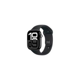 Apple Watch Series 10 GPS 46 mm aluminio negro azabache correa deportiva negra M/L