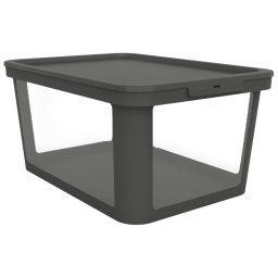 Caja con tapa deslizante Rotho MyPet Albris - 45 l