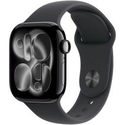 Apple Watch Series 11 GPS 42mm Caja de Aluminio Negro Azabache con Correa Deportiva Negra S/M
