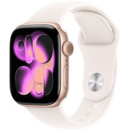 Apple Watch Series 11 GPS 42mm Caja de Aluminio Oro Rosa con Correa Deportiva Rosa Rubor M/L