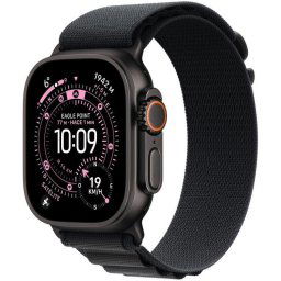 Apple Watch Ultra 3 GPS + Cellular 49mm Caja de Titanio Negra con Correa Loop Alpine Negra Mediana