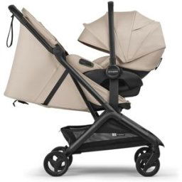 Bugaboo Silla de coche Otter by Nuna i-size con reclinado plano, desde el nacimiento hasta 15 meses (40 - 83 cm). Beige niño